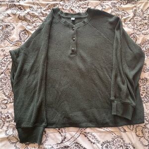 Old Navy Forest Green Knit Top